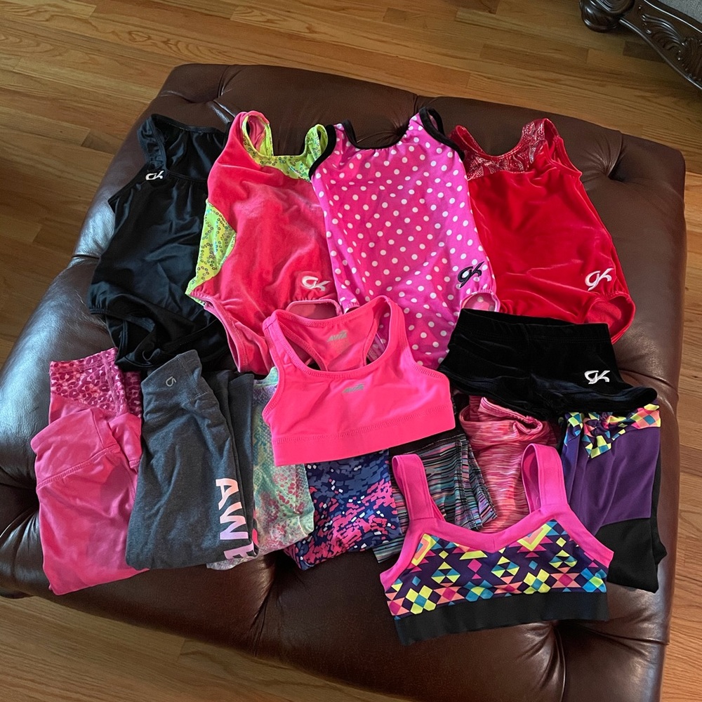 Little girls gymnastics wear lot